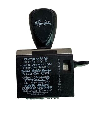 The Paper Studio Inspirational Scrapbooking Rubber Stamp - 12 Sayings